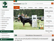 Tablet Screenshot of hovawart.cz